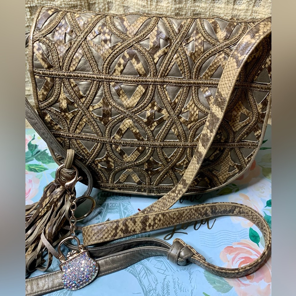 ⚜️SHARIF⚜️Crossbody bag ⚜️ Piel Genuine ⚜️#HB99